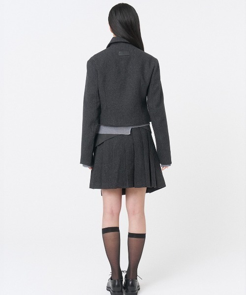 Miseki SEOUL(ミセキソウル)の「WABI ORIGAMI PLEATS MIDI SKIRT(スカート・レディース・チャコールグレー/ダークグレー・1/2)」の6枚目の写真