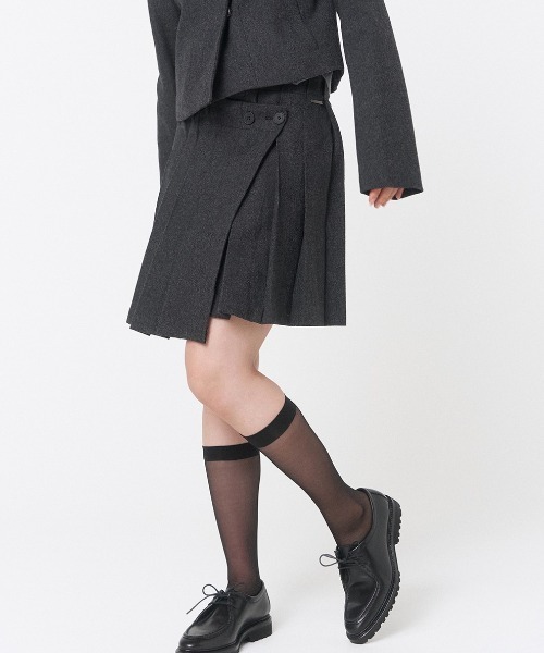 Miseki SEOUL(ミセキソウル)の「WABI ORIGAMI PLEATS MIDI SKIRT(スカート・レディース・チャコールグレー/ダークグレー・1/2)」の9枚目の写真