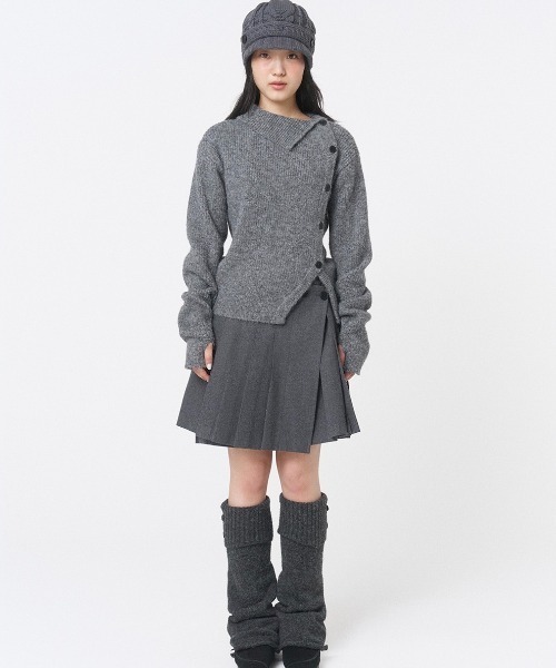 Miseki SEOUL(ミセキソウル)の「WABI ORIGAMI PLEATS MIDI SKIRT(スカート・レディース・チャコールグレー/ダークグレー・1/2)」の11枚目の写真