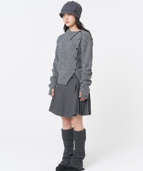 Miseki SEOUL(ミセキソウル)の「WABI ORIGAMI PLEATS MIDI SKIRT(スカート・レディース・チャコールグレー/ダークグレー・1/2)」の12枚目の写真