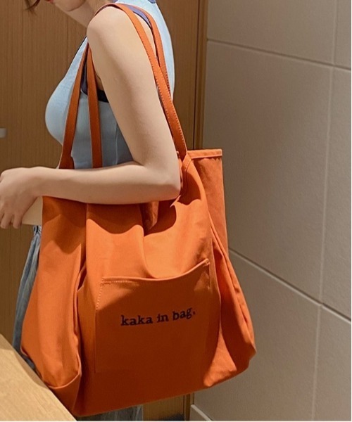 BACKYARD FAMILY（バックヤードファミリー）の「トートバッグ kbag49（トートバッグ・レディース・ピンク/オレンジ/アイボリー/グリーン・FREE）」の7枚目の写真
