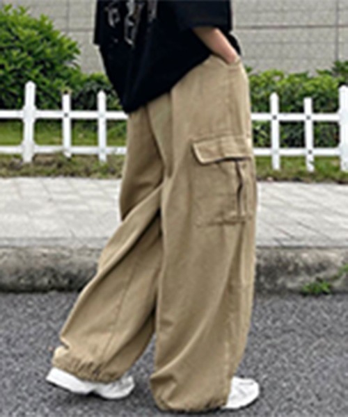 SallyLunn(サリーラン)の「ルーズカーゴチノパン(チノパンツ・メンズ・ベージュ/カーキ/ブラック・L/M)」の3枚目の写真