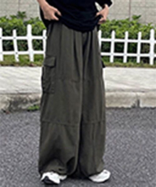 SallyLunn(サリーラン)の「ルーズカーゴチノパン(チノパンツ・メンズ・ベージュ/カーキ/ブラック・L/M)」の2枚目の写真