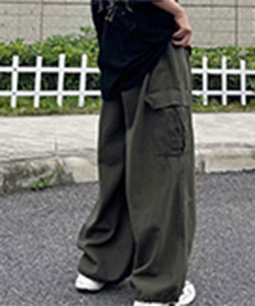 SallyLunn(サリーラン)の「ルーズカーゴチノパン(チノパンツ・メンズ・ベージュ/カーキ/ブラック・L/M)」の5枚目の写真