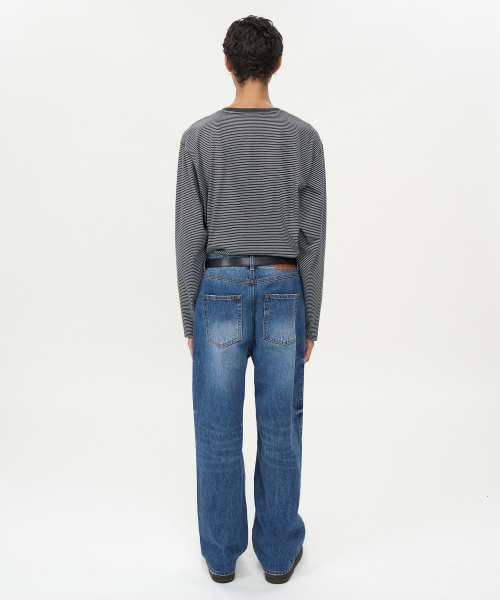 INSILENCE(インサイロンス)の「カンディアーニ セミワイドデニムパンツ BLUE(デニムパンツ・レディース・その他・MEDIUM/LARGE/SMALL)」の3枚目の写真