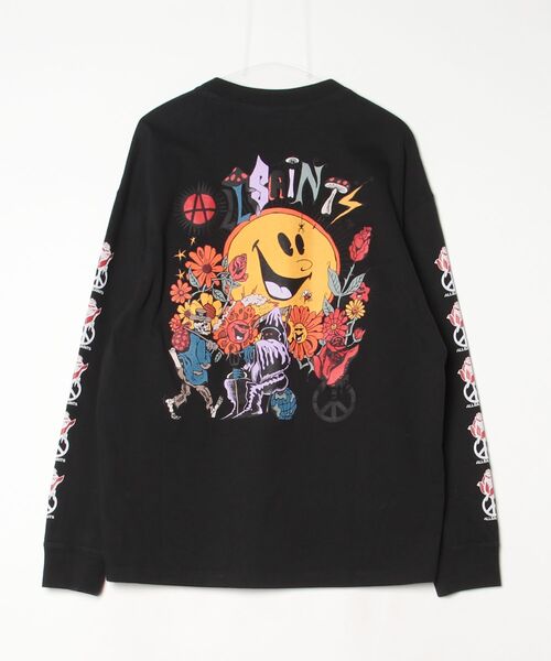 ALLSAINTS(オールセインツ)の「GARDENS OVERSIZED GRAPHIC T-SHIRT | GARDENS オーバーサイズ グラフィック Tシャツ(Tシャツ/カットソー・メンズ・ブラック・M/XS/S)」の11枚目の写真
