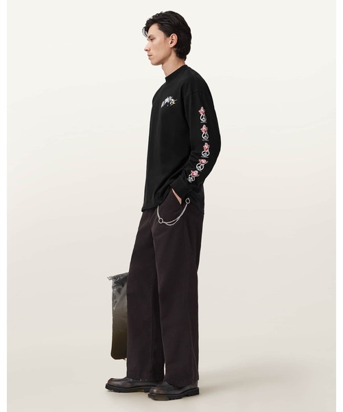 ALLSAINTS(オールセインツ)の「GARDENS OVERSIZED GRAPHIC T-SHIRT | GARDENS オーバーサイズ グラフィック Tシャツ(Tシャツ/カットソー・メンズ・ブラック・M/XS/S)」の7枚目の写真