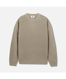 AGOD（エージーオーディー）の「クルーネックリブオーバーサイズハチニット[ベージュ]（ニット/セーター）」