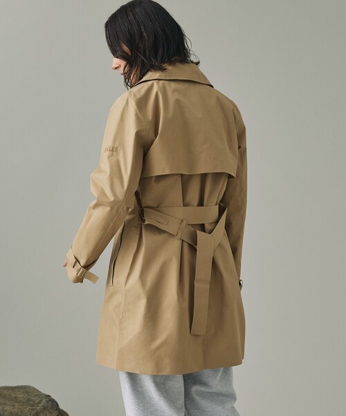 GORE-TEX ゴアテックス 防風 防水 透湿 ミドルトレンチコート / フード