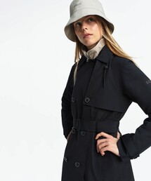 GORE-TEX ゴアテックス 防風 防水 透湿 ミドルトレンチコート / フード取り外し可