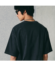 ベーシックピグメント半袖Tシャツチャコール