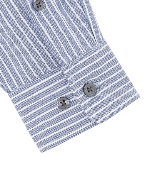 TOKYO SHIRTS（トウキョウシャツ）の「フレンチブルドッグ刺繍 オックスフォードシャツ（シャツ/ブラウス・メンズ・ブルー・M/L/LL）」の4枚目の写真