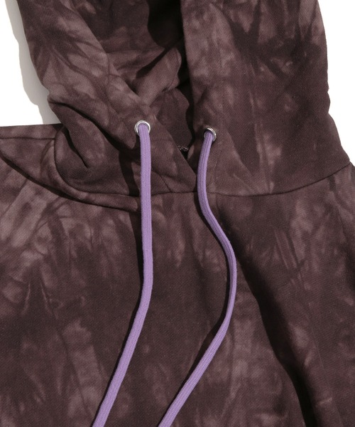 PUNYUS(プニュズ)の「タイダイパーカー(パーカー・レディース・ブラック/ブラウン・3/4)」の8枚目の写真