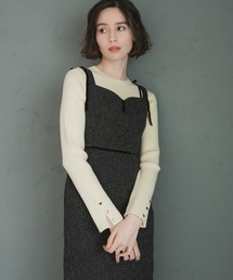 31 Sons de mode | 2025秋冬新作 ツイードレーストリミングジャンスカ(ジャンパースカート)