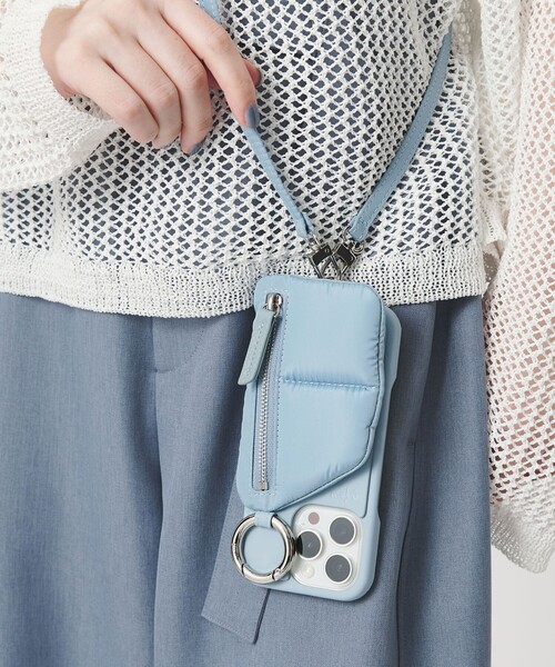 【新品】ajew PUFFER iPhone16 ケース ライトブルー ajew＞PUFFER iPhone16ケース