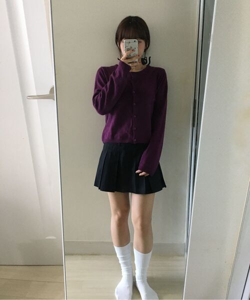 MUSINSA STANDARD WOMAN（ムシンサスタンダードウーマン）の「ウィメンズコットンプリーツミニスカート[ブラック]（スカート・レディース・その他・SMALL/MEDIUM/LARGE/X-SMALL）」の20枚目の写真