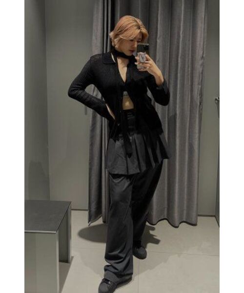 MUSINSA STANDARD WOMAN（ムシンサスタンダードウーマン）の「ウィメンズコットンプリーツミニスカート[ブラック]（スカート・レディース・その他・SMALL/MEDIUM/LARGE/X-SMALL）」の16枚目の写真