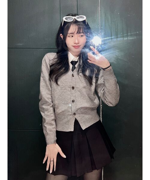 MUSINSA STANDARD WOMAN（ムシンサスタンダードウーマン）の「ウィメンズコットンプリーツミニスカート[ブラック]（スカート・レディース・その他・SMALL/MEDIUM/LARGE/X-SMALL）」の9枚目の写真