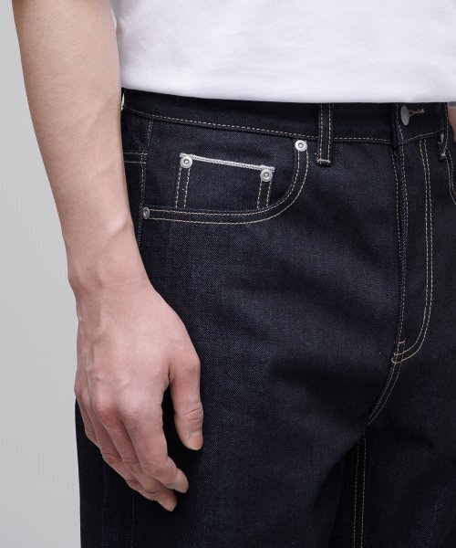 MUSINSA STANDARD（ムシンサスタンダード）の「セルビジレギュラーフィットデニムパンツ [ディープインディゴ]（デニムパンツ・メンズ・その他・31/33/26/27/28/29/38/42/36/34/32/30/40）」の9枚目の写真