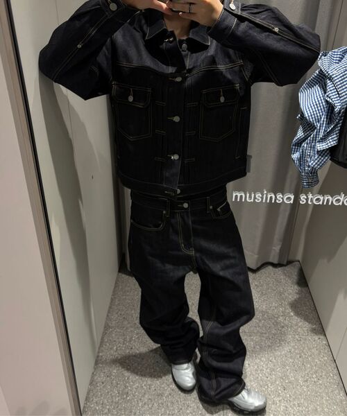 MUSINSA STANDARD（ムシンサスタンダード）の「セルビジレギュラーフィットデニムパンツ [ディープインディゴ]（デニムパンツ・メンズ・その他・31/33/26/27/28/29/38/42/36/34/32/30/40）」の20枚目の写真