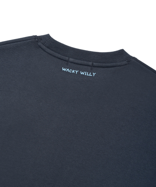 Wacky WiLLy（ワッキーウィリー）の「[25FW] ウィメンズリリーワッペンクロップマンツーマン ネイビー（スウェット・レディース・その他・SMALL/MEDIUM/LARGE）」の7枚目の写真