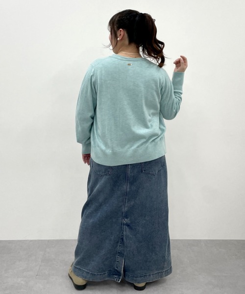 CHIC STYLE(シックスタイル)の「ニットアンサンブル<大きいサイズ有>シックスタイル(カーディガン/ボレロ・レディース・ミント/モカ/ブラック・M/L/LL/3L/4L/5L)」の21枚目の写真