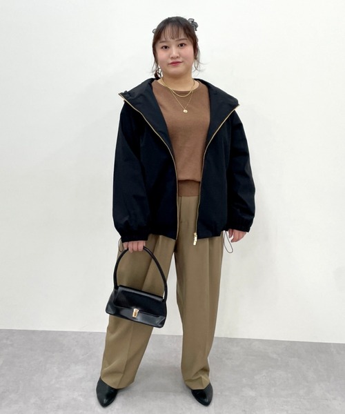 CHIC STYLE(シックスタイル)の「ニットアンサンブル<大きいサイズ有>シックスタイル(カーディガン/ボレロ・レディース・ミント/モカ/ブラック・M/L/LL/3L/4L/5L)」の11枚目の写真