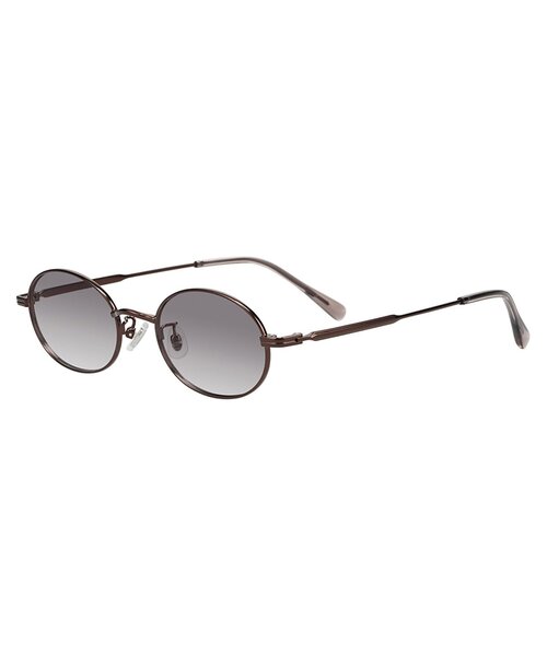 SUNCUTGlasses/UV100%CUT オーバル型 サングラス【度無し専用】 横長