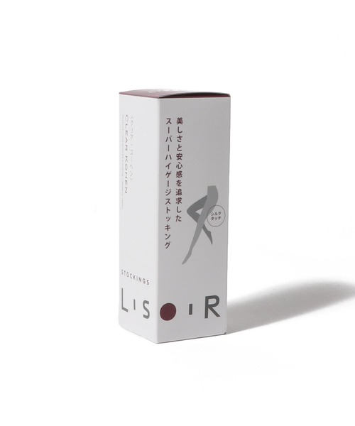 ESTNATION(エストネーション)の「LISOIR / ストッキング クリアコーヘン(タイツ/ストッキング・レディース・ベージュ/ブラック・M/L)」の3枚目の写真