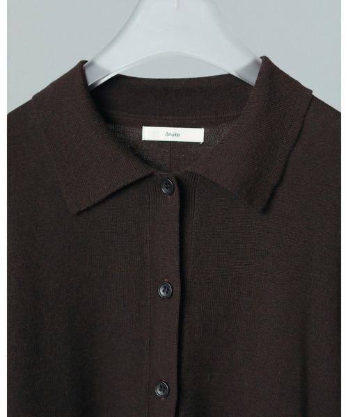 タグ付きアンヌーク Basic Knit Shirts ベーシックニットシャツ セール】Basic Knit Shirts（シャツ/ブラウス）｜anuke（アンヌーク