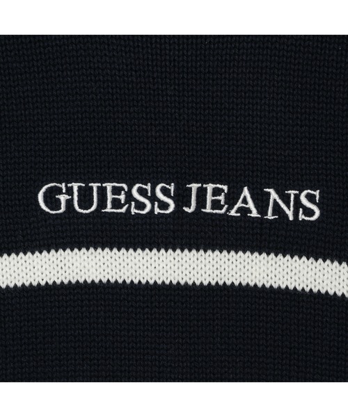 GUESS JEANS（ゲスジーンズ）の「GUESS JEANS Long Sleeves Crew Neck Striped Sweater ニットトップス（ニット/セーター・レディース・ネイビー×ホワイト/ホワイト×ネイビー・X-SMALL/LARGE/MEDIUM/SMALL）」の12枚目の写真