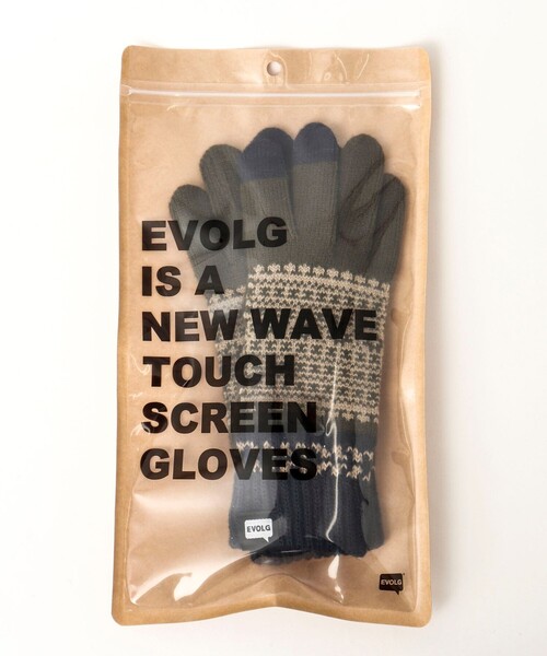EVOLG(エヴォログ)の「【EVOLG/エヴォログ】FLEUR ニットグローブ LET2365(手袋・メンズ・ブルー系その他6/グレー系その他/グリーン系その他/グレー系その他2・FREE)」の13枚目の写真
