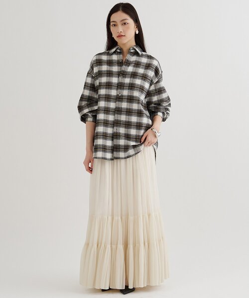 ウィムガゼット　ピケチェックシャツ セール】ピケチェックシャツ（シャツ/ブラウス）｜Whim Gazette