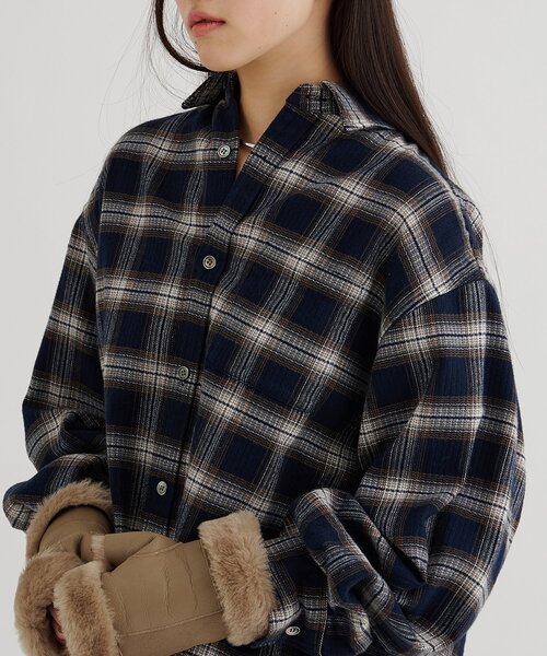 Whim Gazette（ウィムガゼット）の「ピケチェックシャツ（シャツ