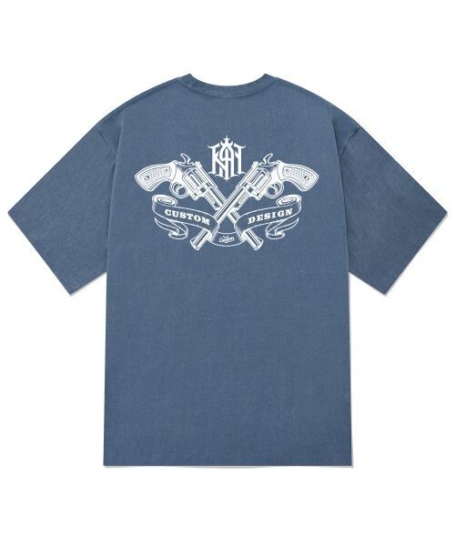 KAN6312(カン6312)の「KTPN0179 カスタムカン ピグメント 半袖Tシャツ - ブルー(Tシャツ/カットソー・メンズ・その他・MEDIUM/LARGE/X-LARGE)」の1枚目の写真