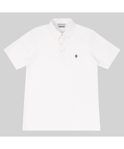 SELITIO(セレティオ)の「ベーシックロゴPK Tシャツホワイト(ポロシャツ・メンズ・ホワイト・MEDIUM/LARGE/X-LARGE)」の1枚目の写真