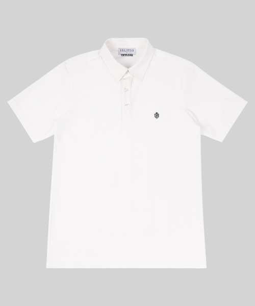 SELITIO(セレティオ)の「ベーシックロゴPK Tシャツホワイト(ポロシャツ・メンズ・ホワイト・MEDIUM/LARGE/X-LARGE)」の5枚目の写真