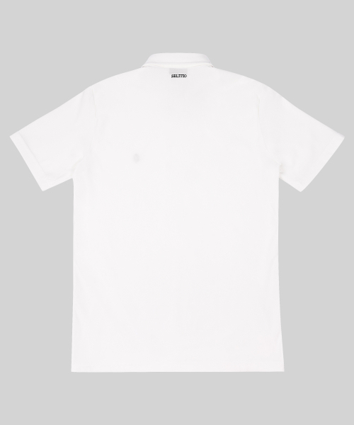 SELITIO(セレティオ)の「ベーシックロゴPK Tシャツホワイト(ポロシャツ・メンズ・ホワイト・MEDIUM/LARGE/X-LARGE)」の6枚目の写真