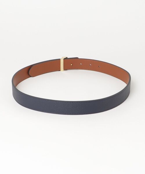 ロゴ リバーシブル ペブルド レザー ベルト（ベルト）｜LAUREN RALPH