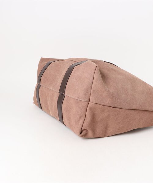 unnu（ユヌ）の「2WAYキャンバスラージレトロボストン（ボストンバッグ・レディース・ブラック/グレー/ブラウン・F）」の18枚目の写真