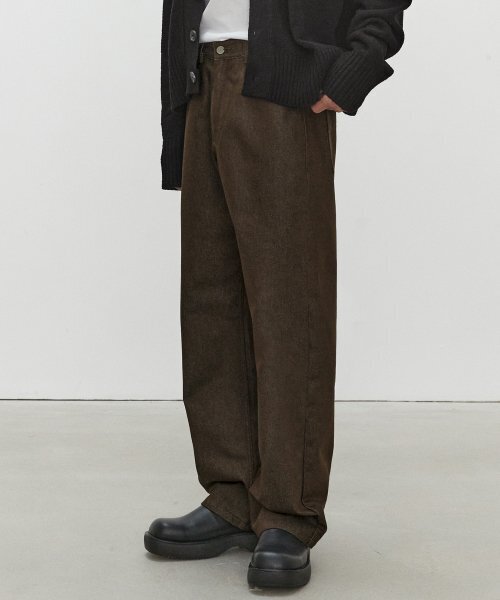 DECET(デケト)の「Mid Rise Wide Jeans DCPT027CPBrown(デニムパンツ・レディース・その他・34/32/30/26/28)」の2枚目の写真