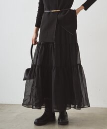 LOUNGEDRESS | オーガンジーティアードスカート(スカート)