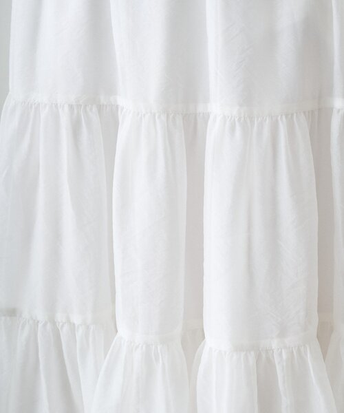 LOUNGEDRESS（ラウンジドレス）の「オーガンジーティアードスカート（スカート・レディース・オフホワイト・FREE）」の18枚目の写真