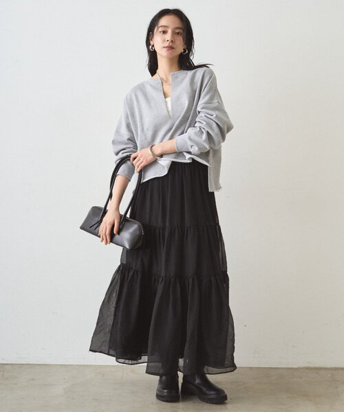 オーガンジーティアードスカート（スカート）｜LOUNGEDRESS（ラウンジ