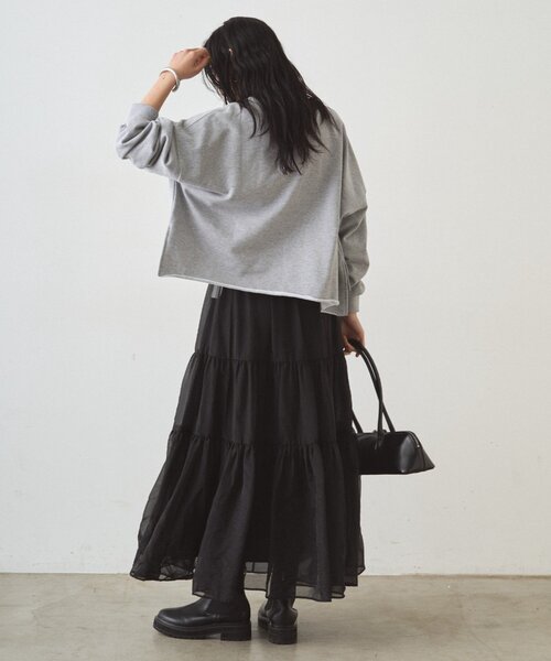 セール】オーガンジーティアードスカート（スカート）｜LOUNGEDRESS