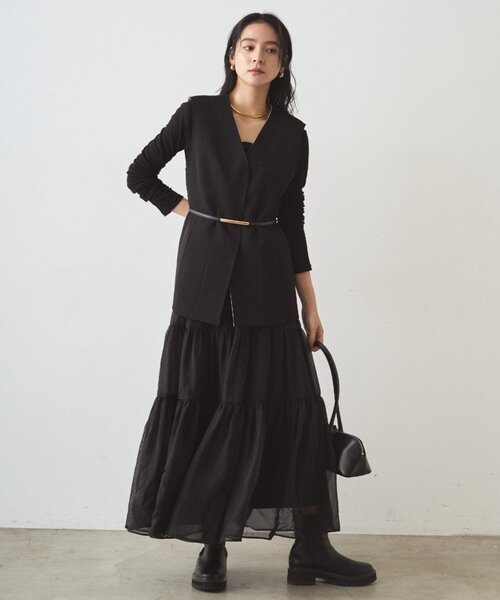 セール】オーガンジーティアードスカート（スカート）｜LOUNGEDRESS