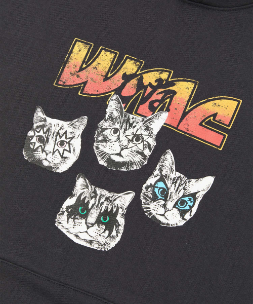 WMC（ダブリューエムシー）の「[WMC x HINA] メタルキャットフード_チャコールグレー（パーカー・メンズ・チャコールグレー・MEDIUM/LARGE/X-LARGE）」の4枚目の写真
