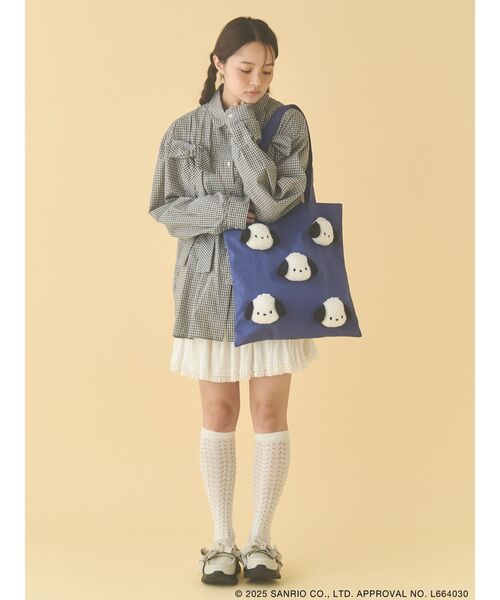 merry jenny（メリージェニー）の「もこもこポチャッコトート（トートバッグ・レディース・ネイビー・FREE）」の4枚目の写真