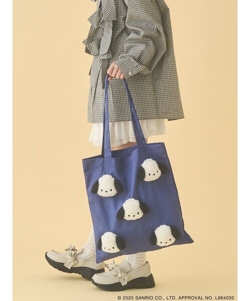 merry jenny（メリージェニー）の「もこもこポチャッコトート（トートバッグ・レディース・ネイビー・FREE）」の5枚目の写真