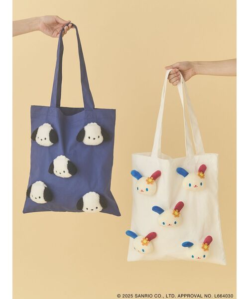 merry jenny（メリージェニー）の「もこもこポチャッコトート（トートバッグ・レディース・ネイビー・FREE）」の11枚目の写真